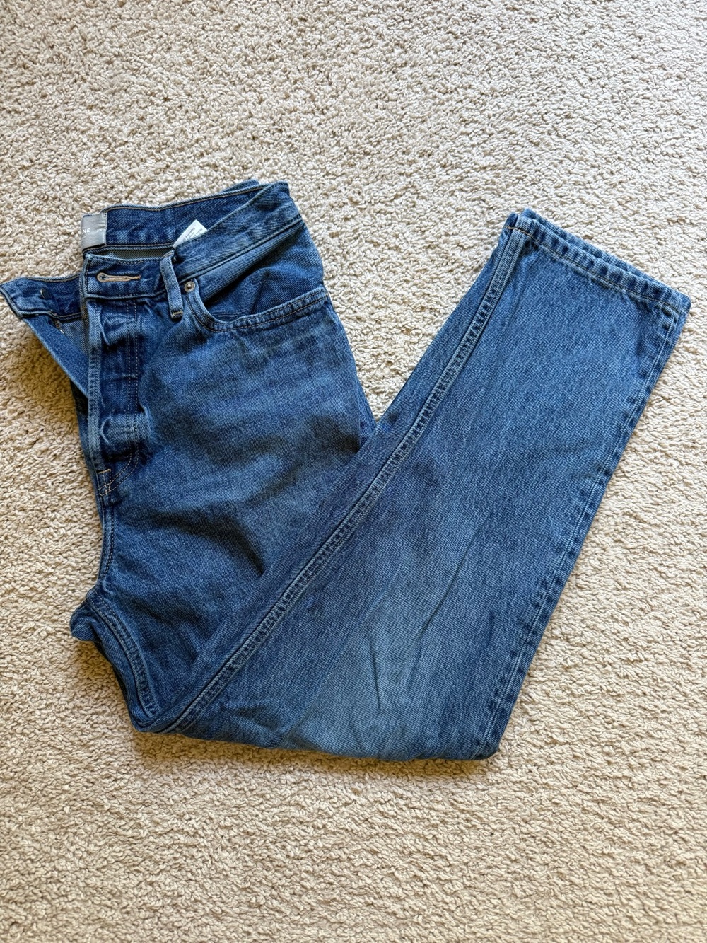 Everlane The 90s Cheeky Jean Medium Wash Button Fly Size 27S